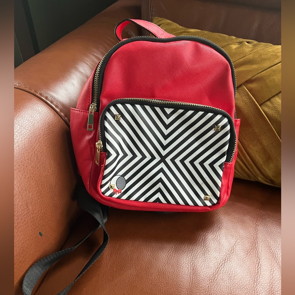Small red backpack